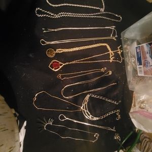 Vintage signed necklace lot